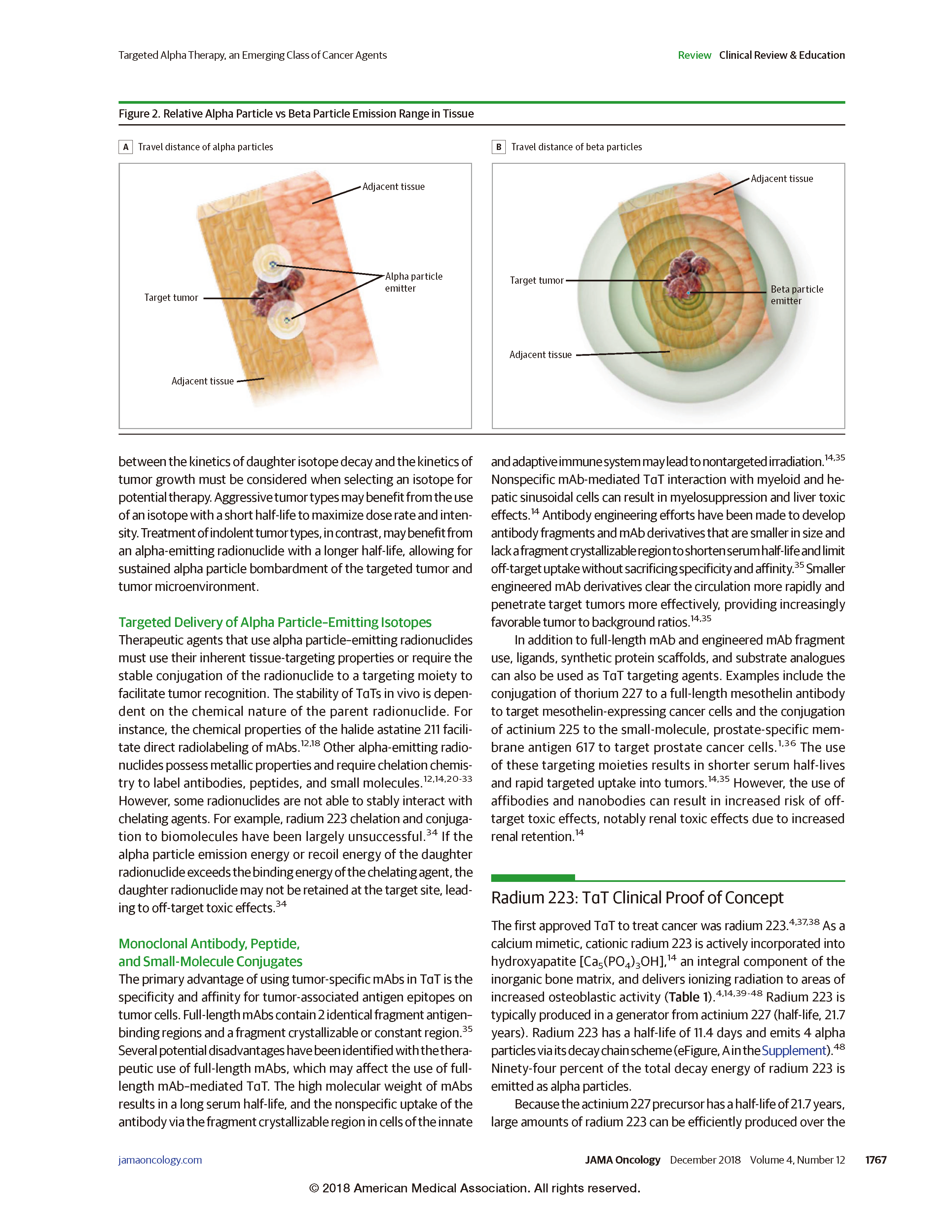 Targeted Alpha Therapy, an Emerging Class of Cancer Agents A Review - 核 ...